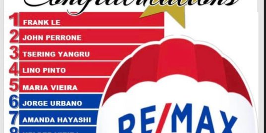 #1 on Remax Top 10 List